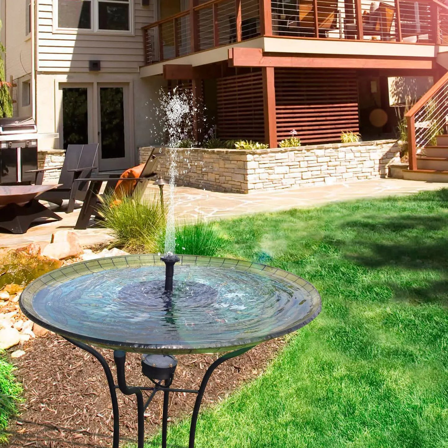 Solar outdoor fountain-The perfect garden decoration